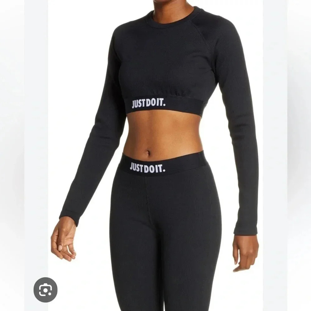 NIKE Sportswear JDI Ribbed High Waist Leggings Women’s size medium - Picture 15 of 15